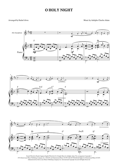 O Holy Night (arr. Rafael Alves)
