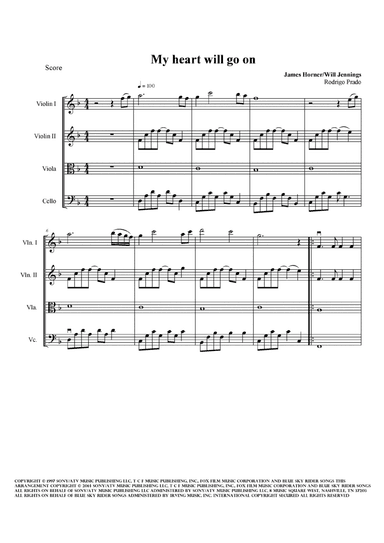 My Heart Will Go On (love Theme From 'titanic') (arr. Rodrigo Prado)
