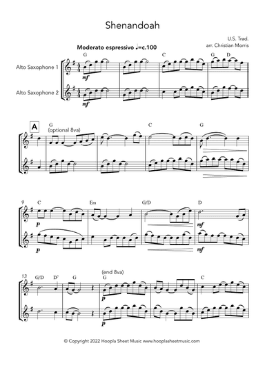 Shenandoah (arr. Christian Morris)