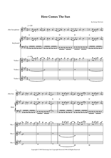 Here Comes The Sun (arr. Wesley Souza Silva)