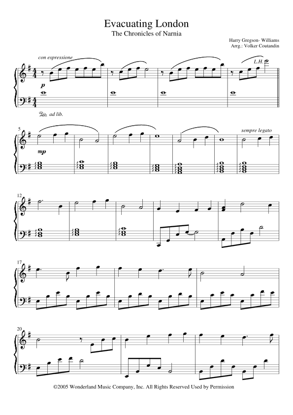 Evacuating London (arr. Volker Coutandin)
