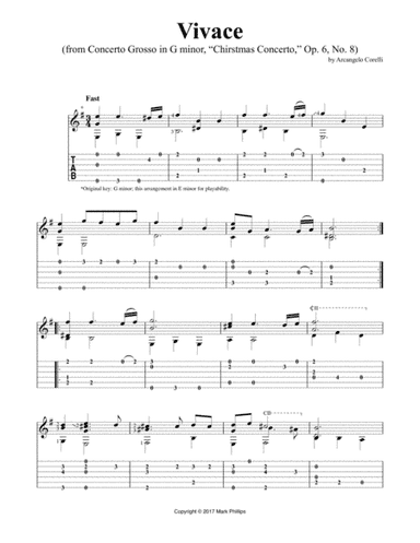 Vivace (from Concerto Grosso in G Minor, Op. 6, No. 8) (arr. Mark Phillips)