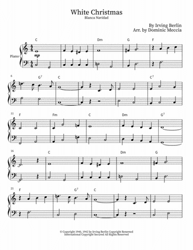 White Christmas (arr. Dominic Meccia)