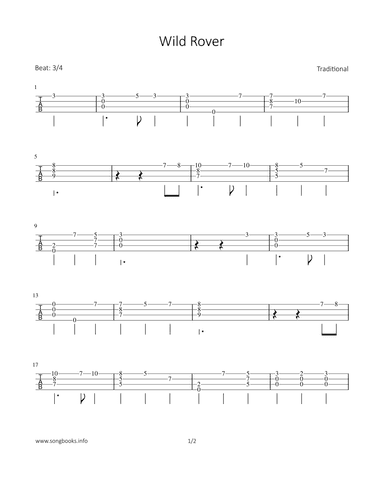 Wild Rover (arr. Bettina Schipp)