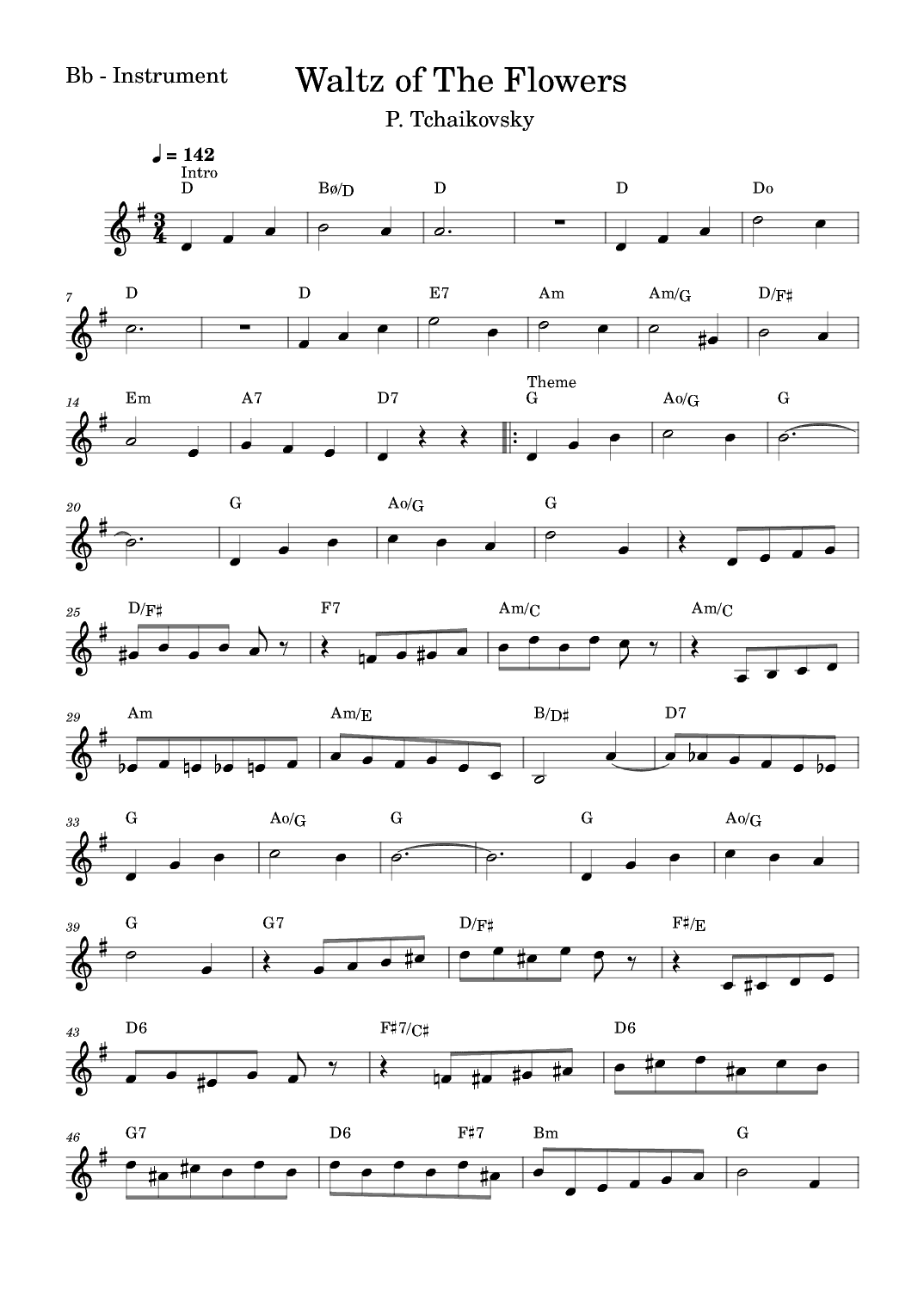 Waltz Of The Flowers (arr. Fabio Eduardo de Oliveira)