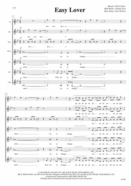Easy Lover (arr. Jetse Bremer)