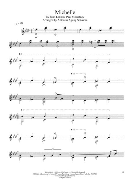 Michelle (arr. Antonius Agung Setiawan)