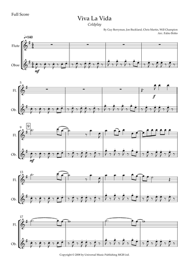 Viva La Vida (arr. Fabio Britto)