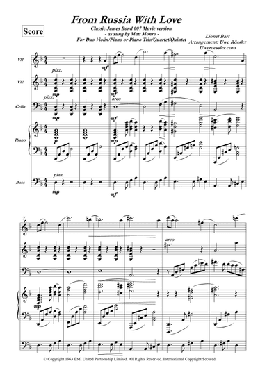 From Russia With Love (main Title) (arr. Uwe Roessler / Rössler / Rassler)