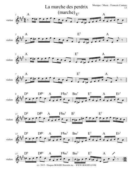 LA MARCHE DES PERDRIX