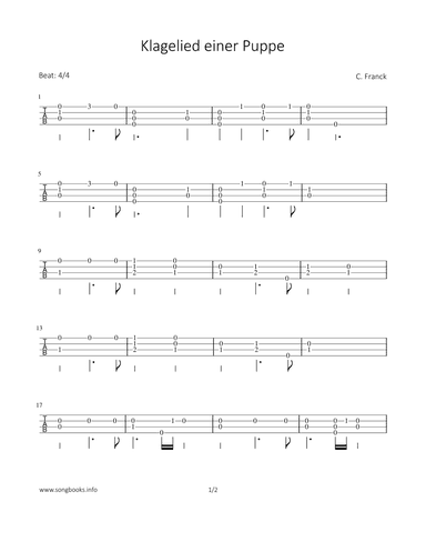 Klagelied einer Puppe (arr. Bettina Schipp)