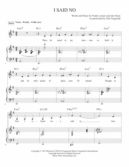 I Said No (arr. Jack Majdecki)