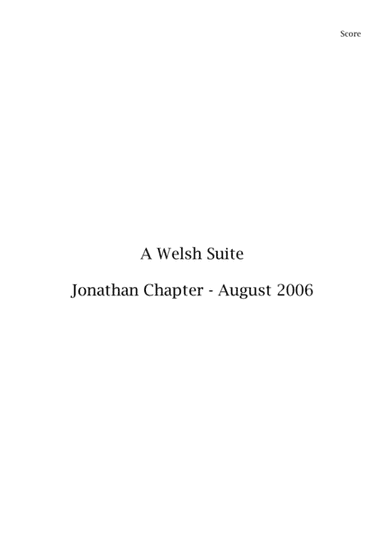 A Welsh Suite