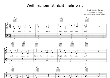 Weihnachten ist nicht mehr weit (Arr.: Yan d'Albert)