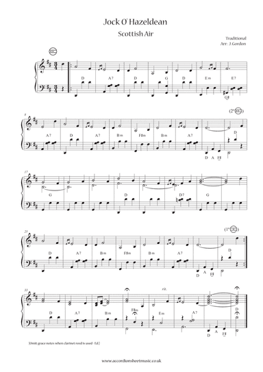 Jock O' Hazeldean (arr. Julia Gordon)
