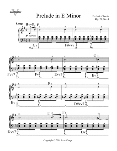 Prelude in E minor, Op. 28, No. 4 (arr. Scott Camp)