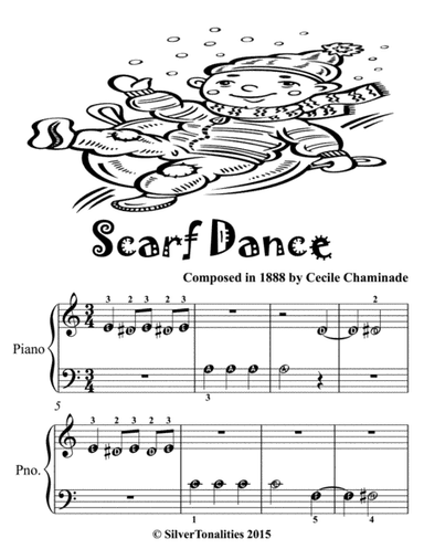 Scarf Dance Beginner Piano Sheet Music (arr. SilverTonalities)