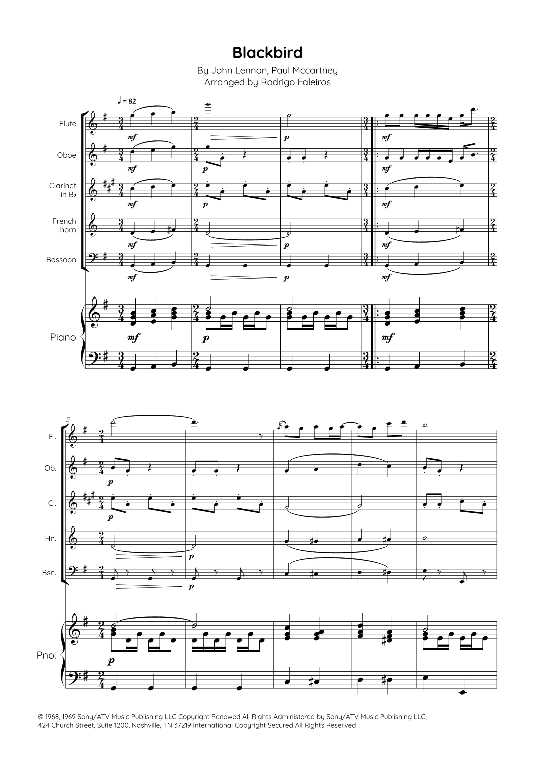 Blackbird (arr. Rodrigo Faleiros)