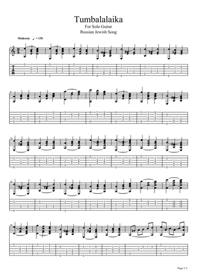 Tumbalalaika (arr. Josué Osorio)