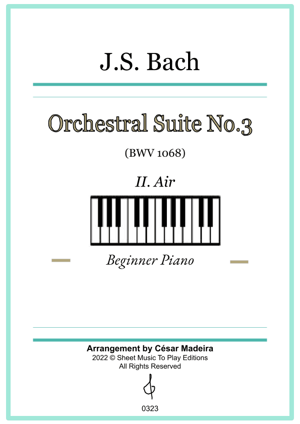 Air on G String - Easy Piano (Full Score) (arr. César Madeira)