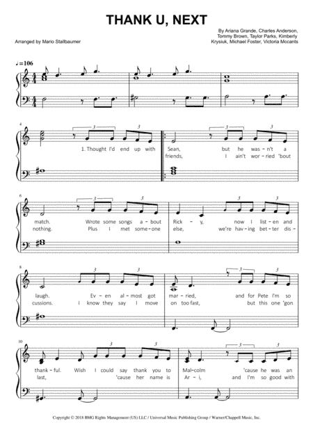 Thank U, Next (arr. Mario Stallbaumer)