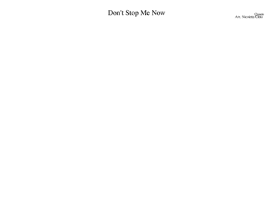 Don't Stop Me Now (arr. Nicoletta Cleto)
