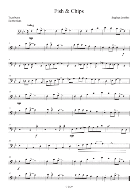 Fish and Chips for Trombone and Piano