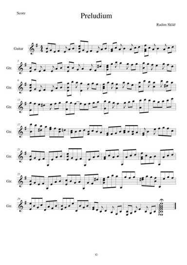Guitar etude 1