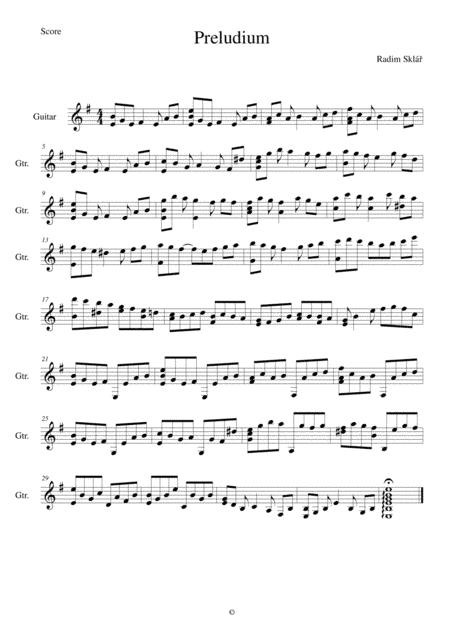 Guitar etude 1