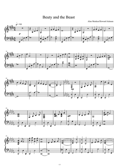 Beauty And The Beast (arr. Celine Dion & Peabo Bryson)