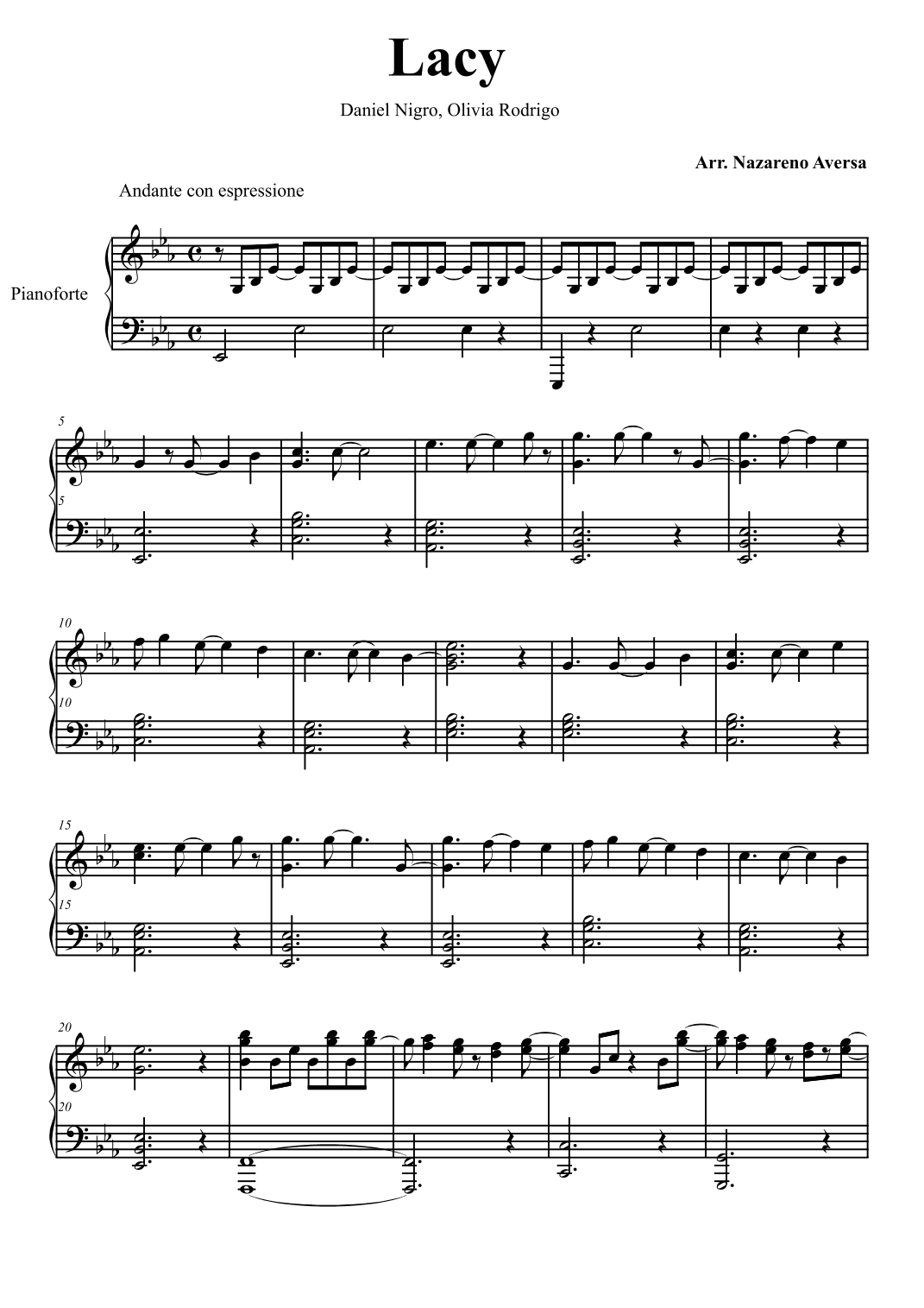 Lacy (arr. Nazareno Aversa)