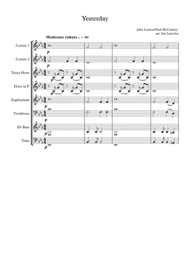 Yesterday (arr. Ian Lanceley)
