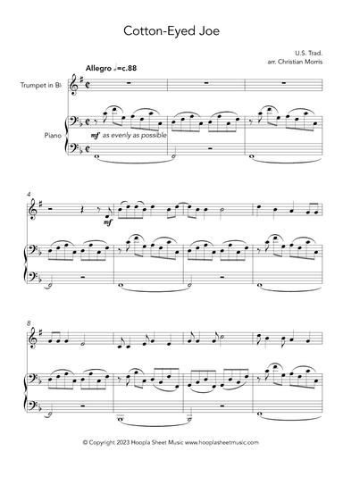 Cotton-Eyed Joe (arr. Christian Morris)