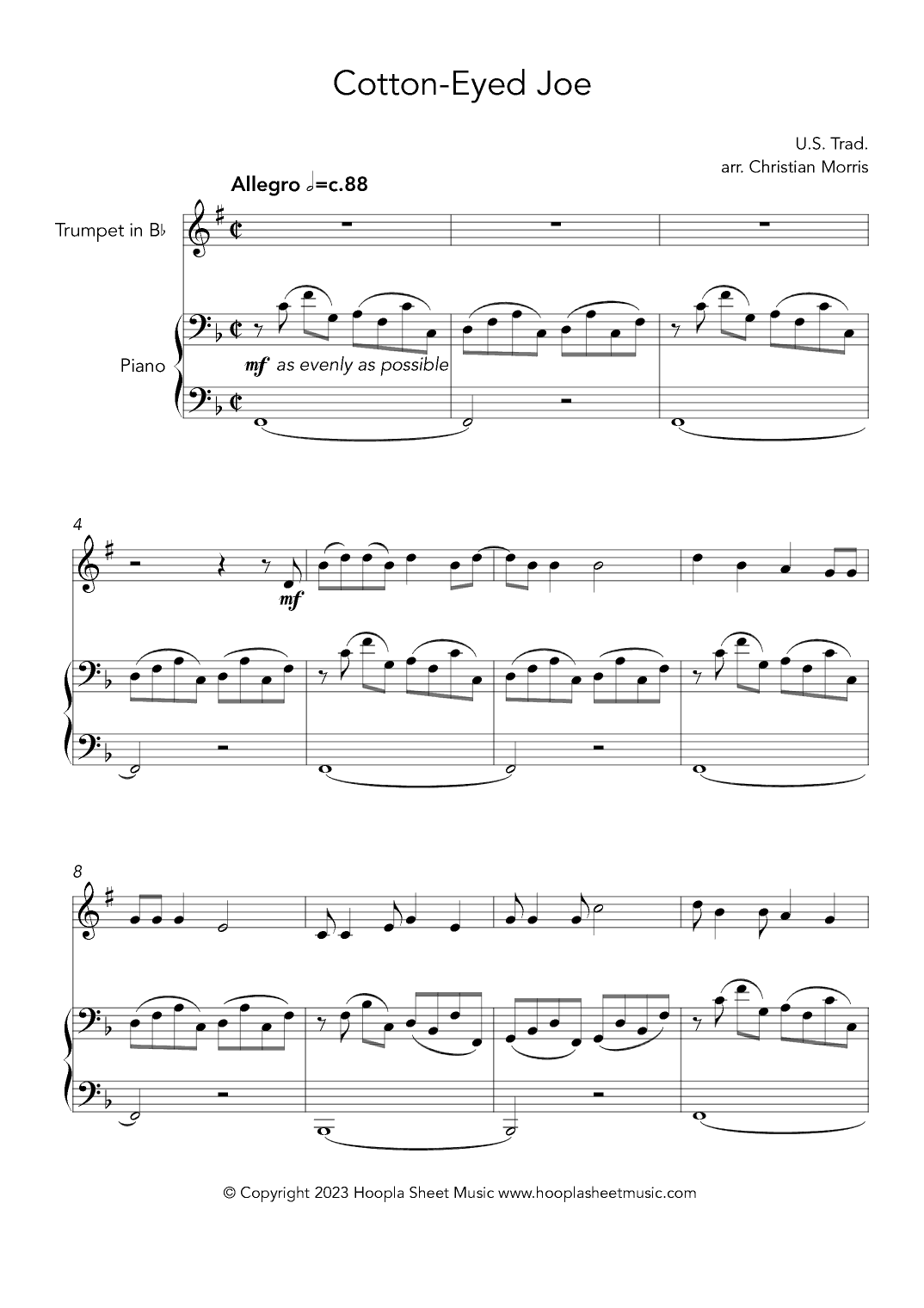 Cotton-Eyed Joe (arr. Christian Morris)