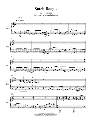 Satch Boogie (arr. Manuel Guinand)