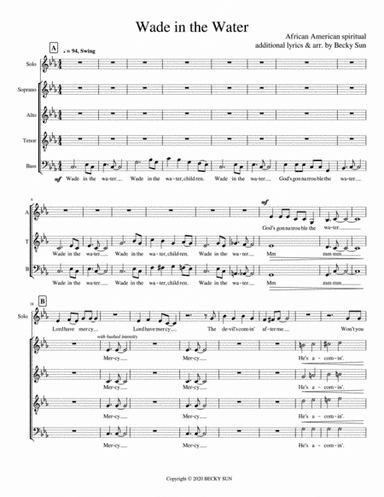 Wade in the Water (arr. Becky Sun)