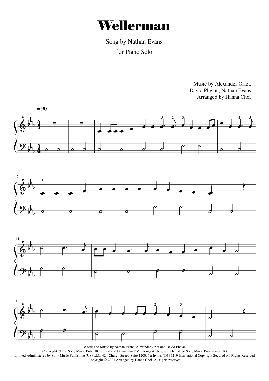 Wellerman (arr. Hanna Choi)