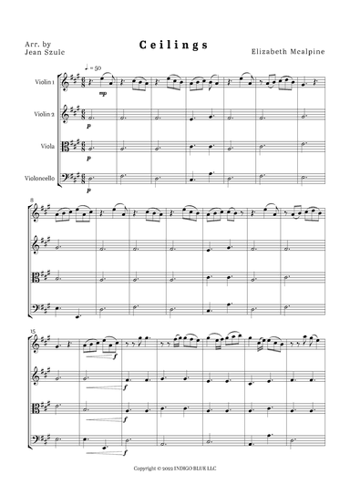 Ceilings (arr. Jean Szulc)