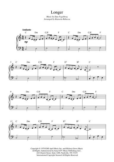 Longer (arr. Kaiserin Rebecca)