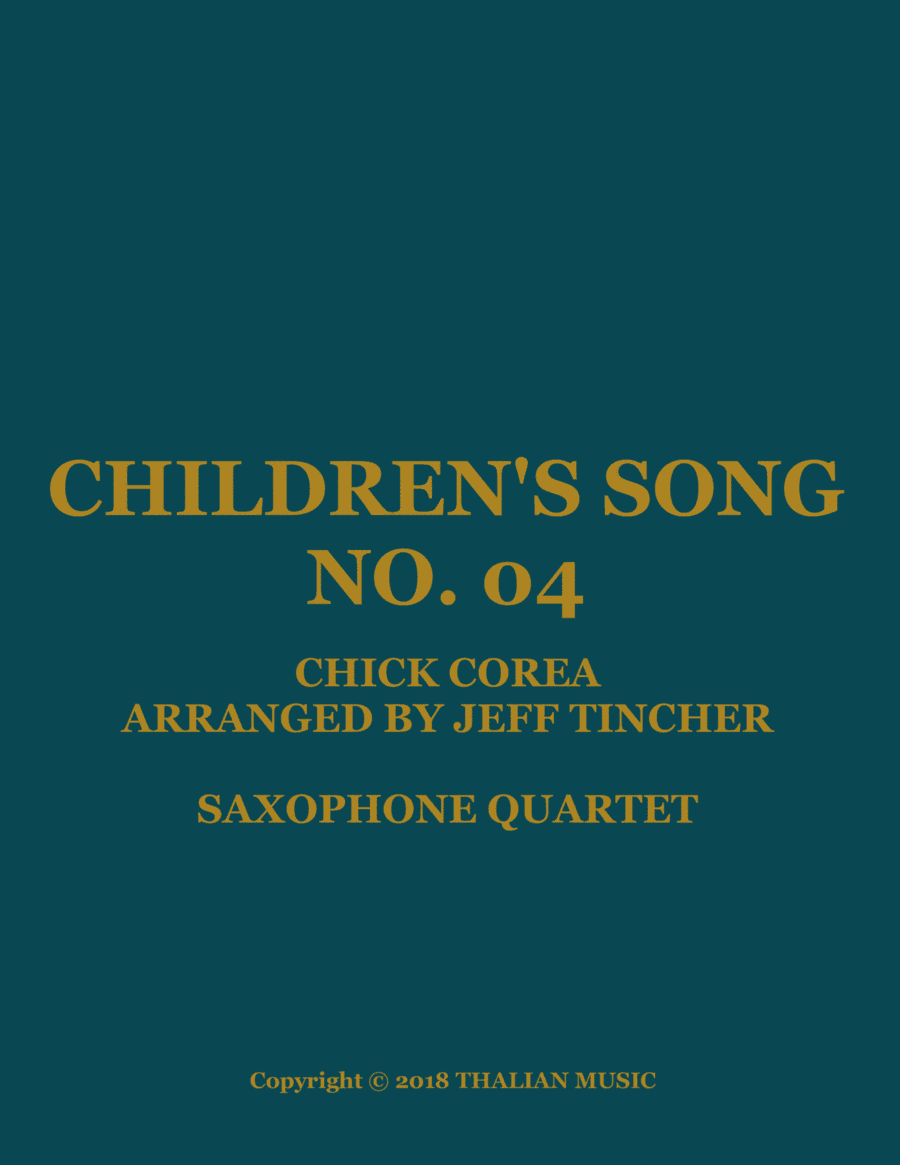 Children's Song No. 4 (arr. Jeff Tincher)