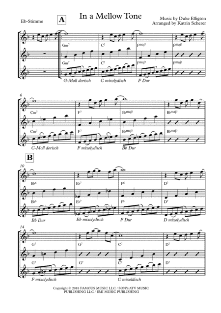 In A Mellow Tone (arr. Katrin Scherer)