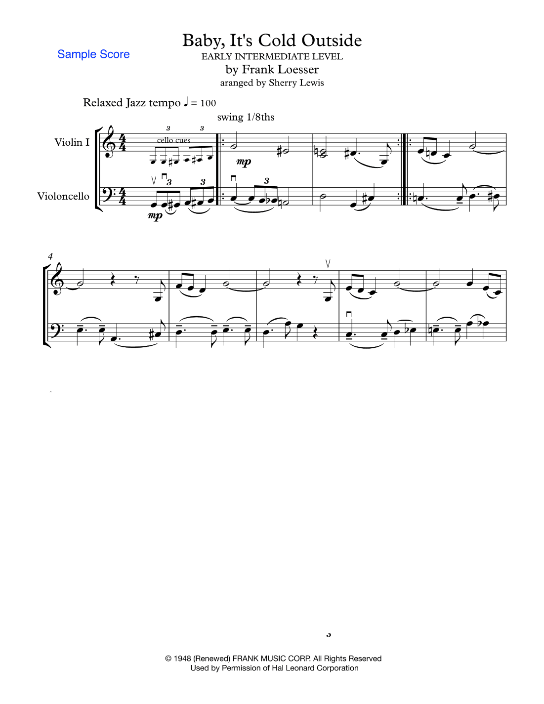 Baby, It's Cold Outside (arr. Sherry Lewis)