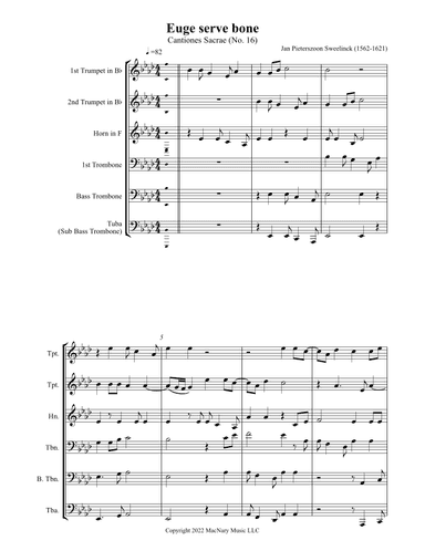 Euge Serve Bone (arr. Reynolds MacNary)