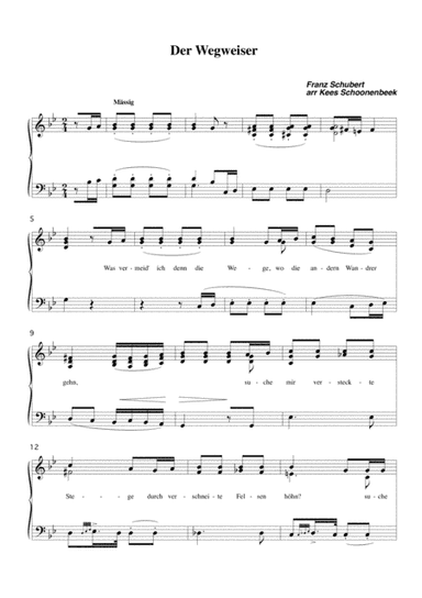 Der Wegweiser (arr. Kees Schoonenbeek)