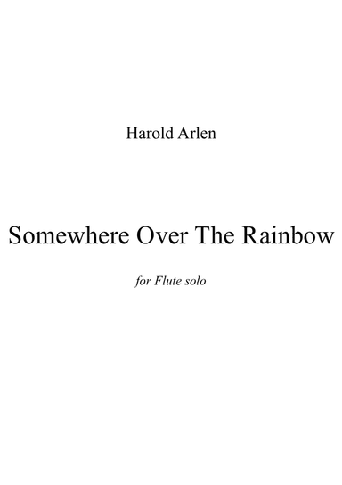 Over The Rainbow (arr. Stuart McSweeney)