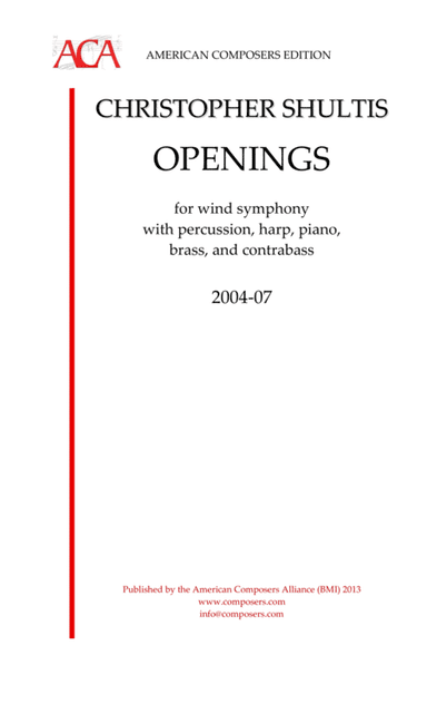 [Shultis] Openings