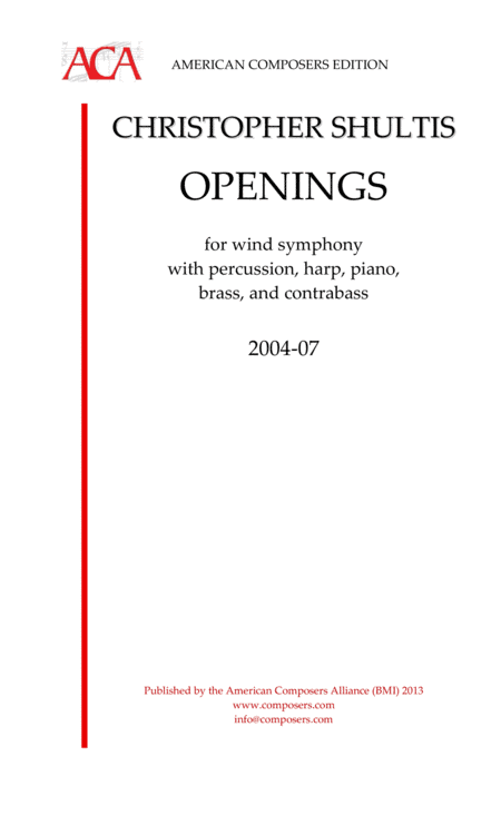 [Shultis] Openings
