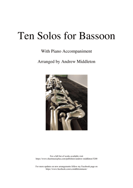 Ten Romantic Solos for Bassoon and Piano (arr. Andrew Middleton)