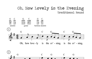 Oh, How Lovely is the Evening (Round) (arr. M. Ryan Taylor)
