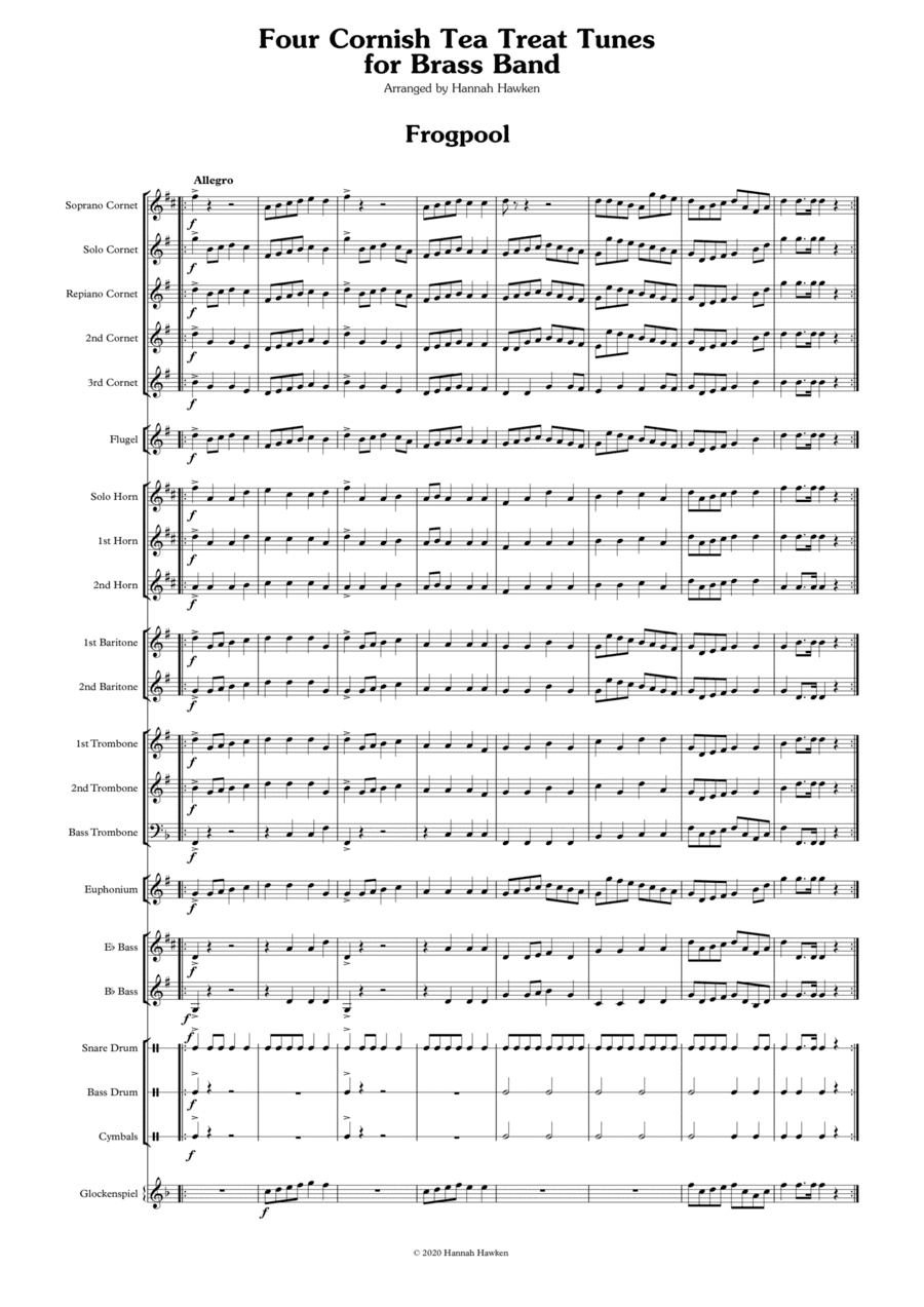 Four Cornish Tea Treat Tunes for Brass Band (arr. Hannah Hawken)